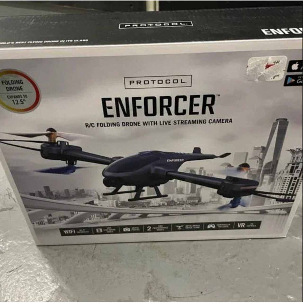 Protocol Enforcer Rc Folding Drone With Live Streaming Camera 2.4Ghz Auto Hover